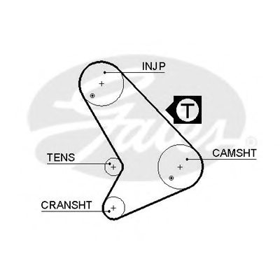 GATES 5502XS Timing Belt